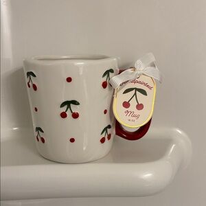 Cherry Motif Handcrafted Mug